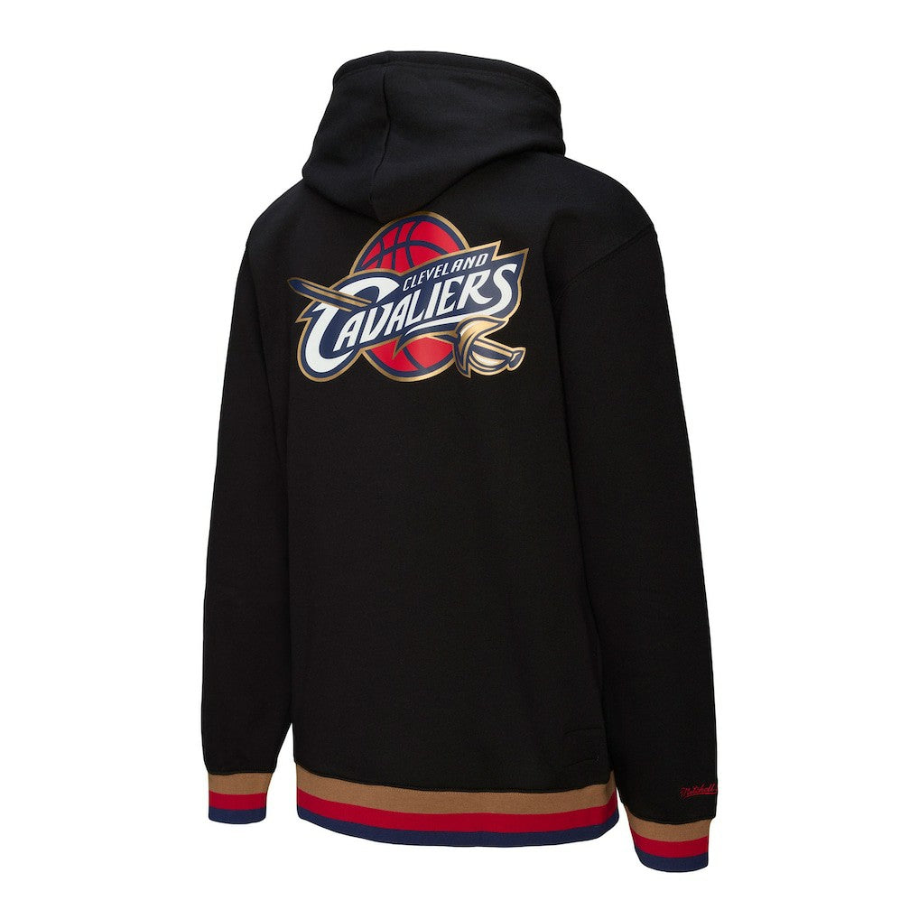 Cleveland Cavaliers Hardwood Classics Nights Playmaker Fleece Hoodie Black - Mitchell & Ness