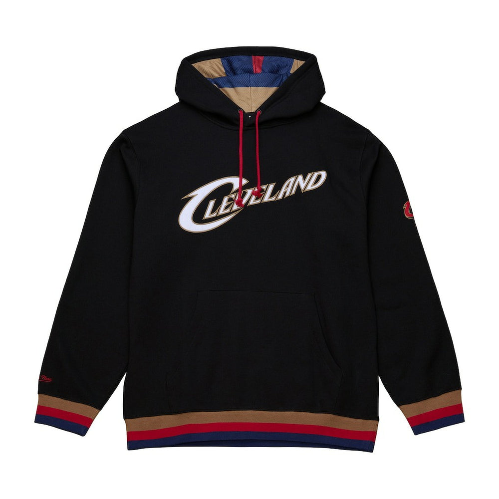Cleveland Cavaliers Hardwood Classics Nights Playmaker Fleece Hoodie Black - Mitchell & Ness