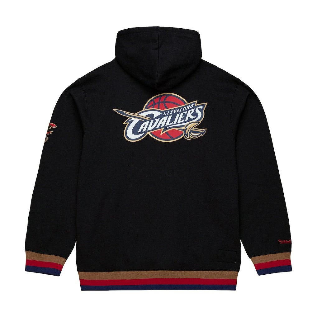 Cleveland Cavaliers Hardwood Classics Nights Playmaker Fleece Hoodie Black - Mitchell & Ness