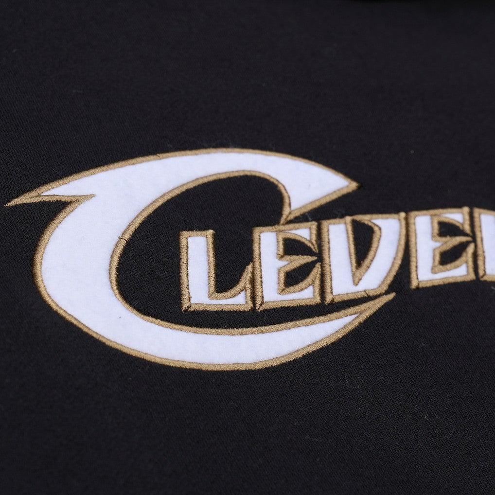 Cleveland Cavaliers Hardwood Classics Nights Playmaker Fleece Hoodie Black - Mitchell & Ness