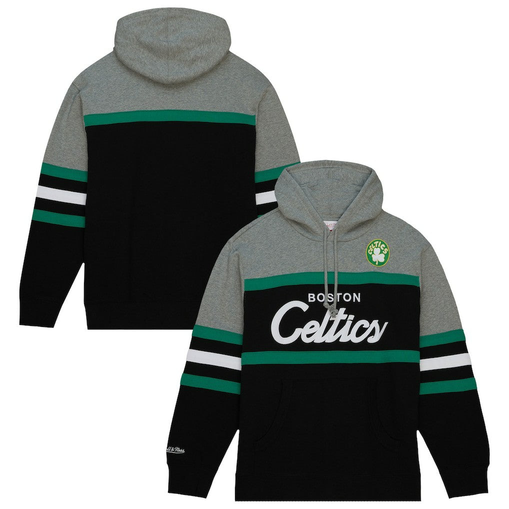 Boston Celtics Head Coach Hoodie Black/Gray - Mitchell & Ness