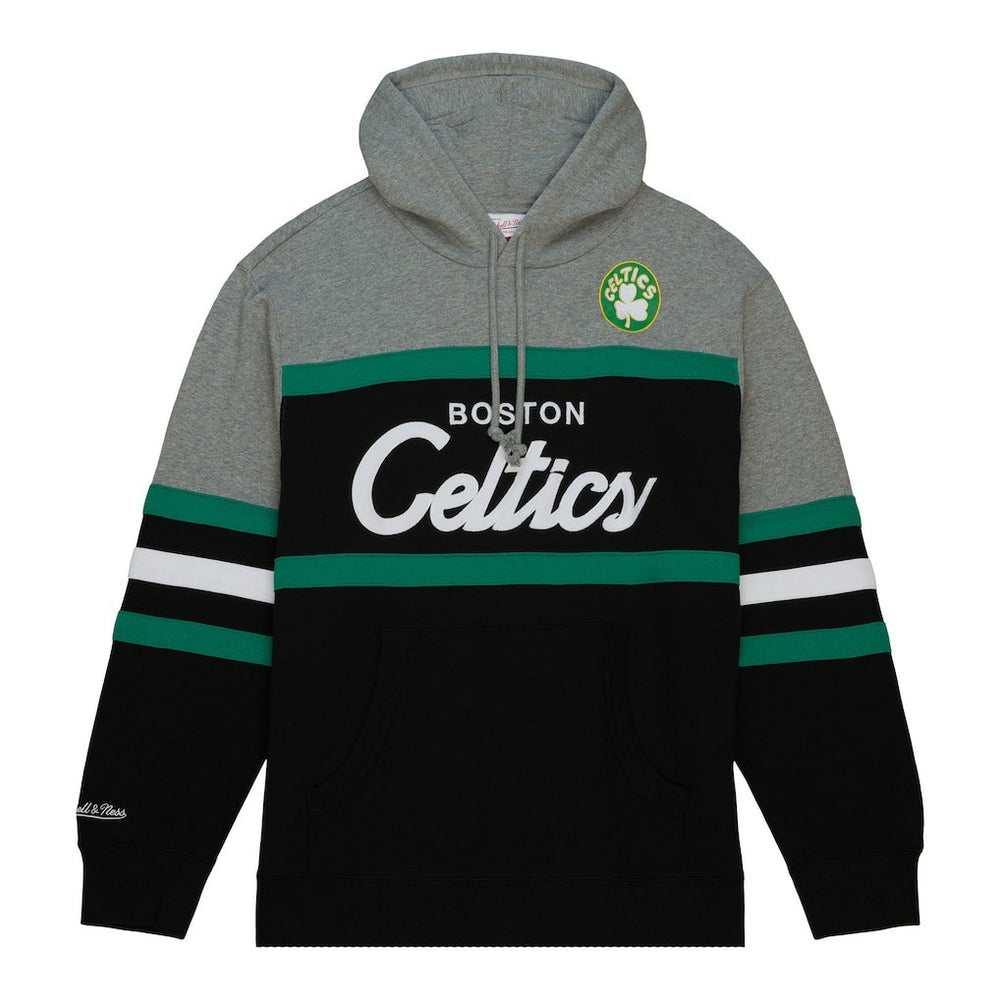 Boston Celtics Head Coach Hoodie Black/Gray - Mitchell & Ness
