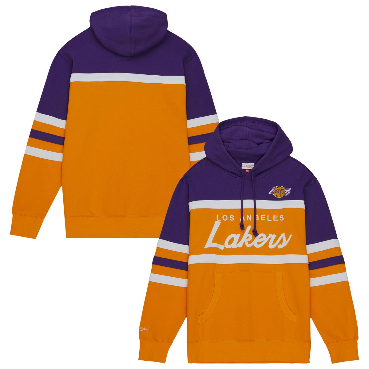 Los Angeles Lakers Head Coach Hoodie Gold/Purple - Mitchell & Ness