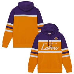 Los Angeles Lakers Head Coach Hoodie Gold/Purple - Mitchell & Ness