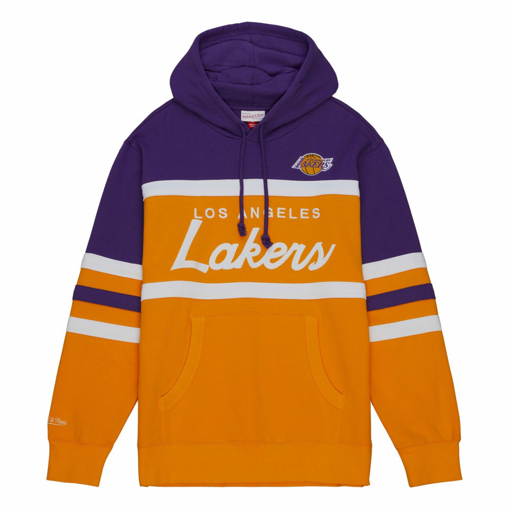 Los Angeles Lakers Head Coach Hoodie Gold/Purple - Mitchell & Ness