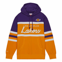 Los Angeles Lakers Head Coach Hoodie Gold/Purple - Mitchell & Ness
