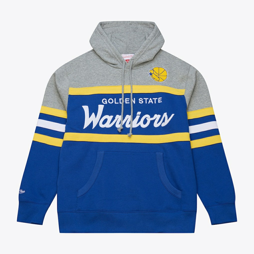 Golden State Warriors Head Coach Hoodie Royal/Gray - Mitchell & Ness