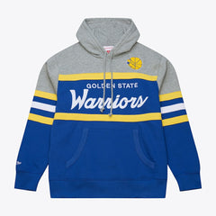 Golden State Warriors Head Coach Hoodie Royal/Gray - Mitchell & Ness