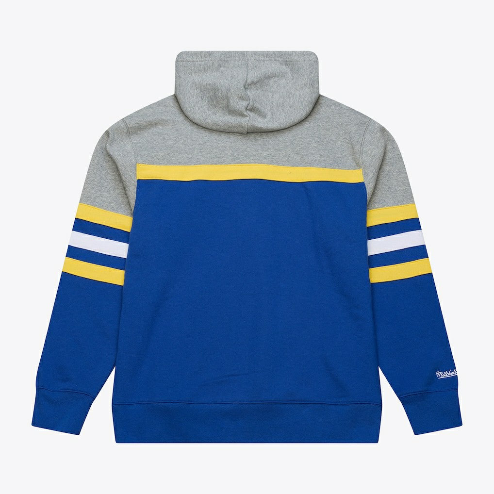 Golden State Warriors Head Coach Hoodie Royal/Gray - Mitchell & Ness