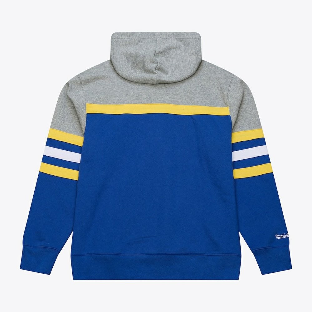 Golden State Warriors Head Coach Hoodie Royal/Gray - Mitchell & Ness