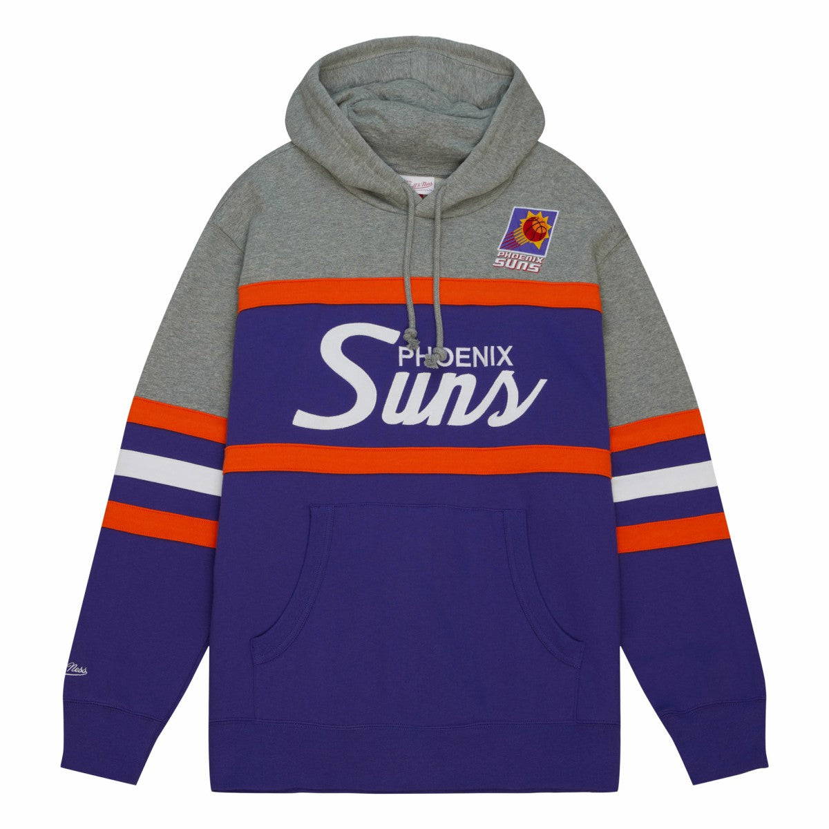 Phoenix Suns Head Coach Hoodie Purple/Gray - Mitchell & Ness