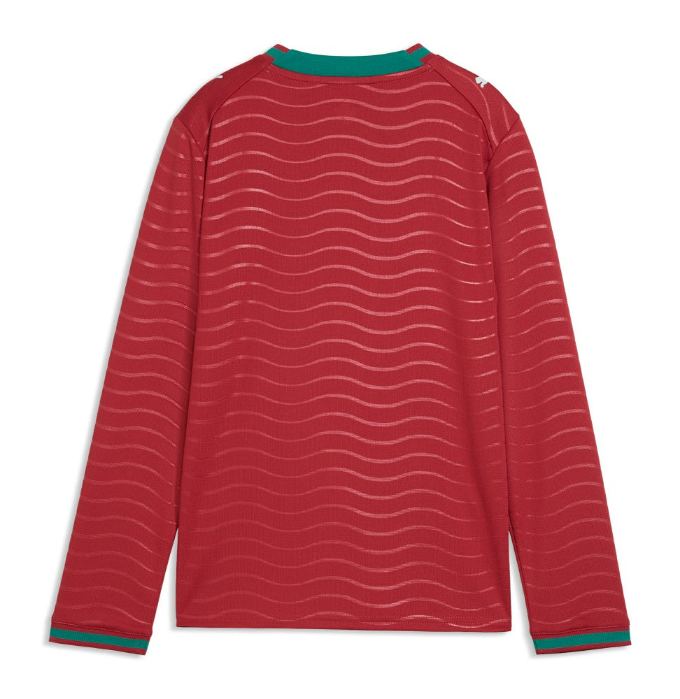 Portugal National Team Youth 2026 Home Replica Long Sleeve Jersey Red - Puma for sale