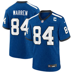 Tyler Warren Indianapolis Colts Alternate 2 Indiana Nights Game Jersey - Heather Royal Jerseys