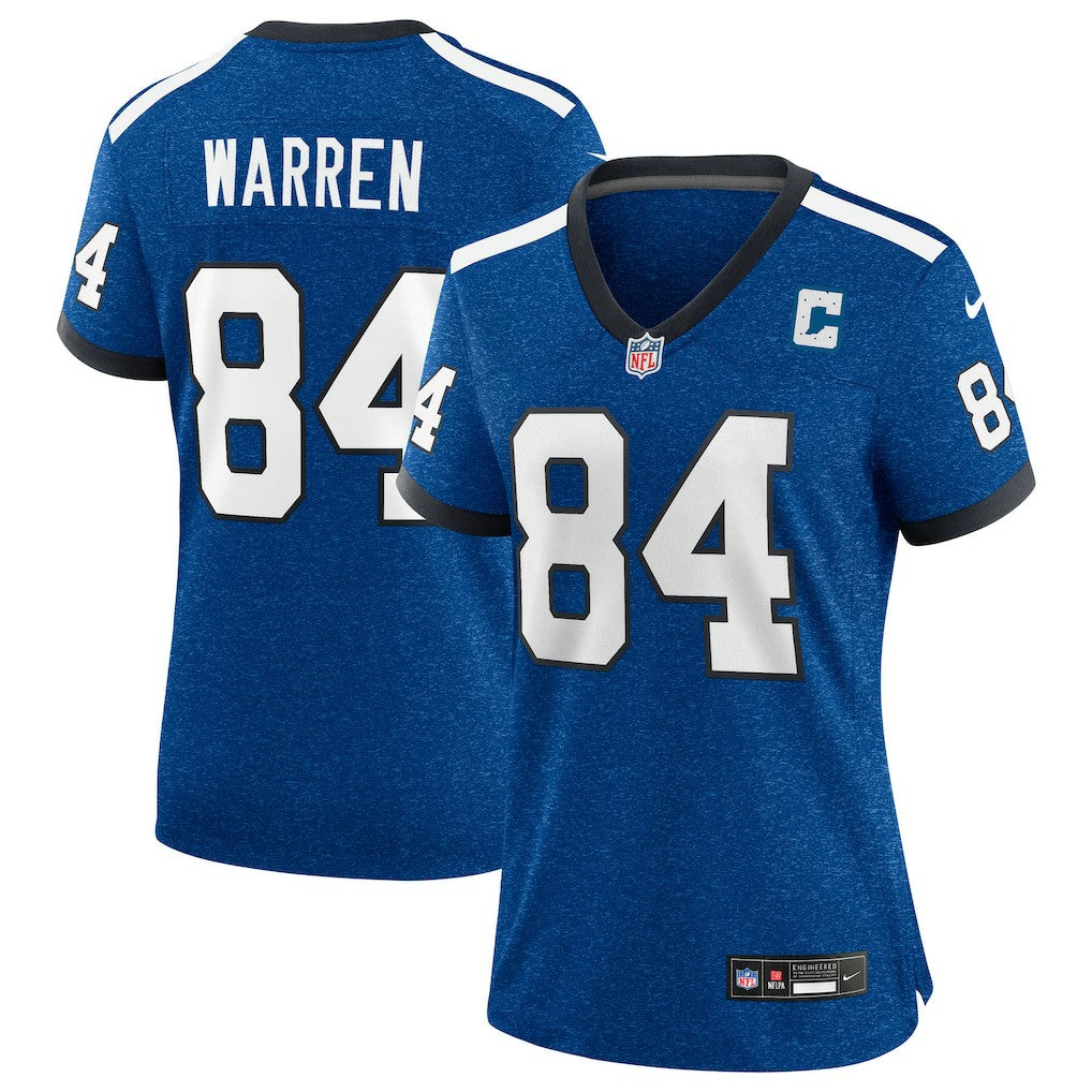Tyler Warren Indianapolis Colts Women's Alternate 2 Indiana Nights Game Jersey - Heather Royal Jerseys