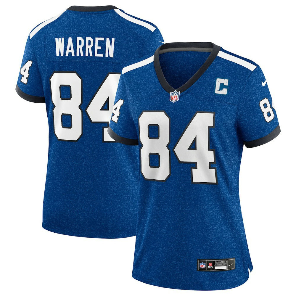 Tyler Warren Indianapolis Colts Women's Alternate 2 Indiana Nights Game Jersey - Heather Royal Jerseys