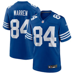 Tyler Warren Indianapolis Colts Alternate Game Jersey - Royal Jerseys