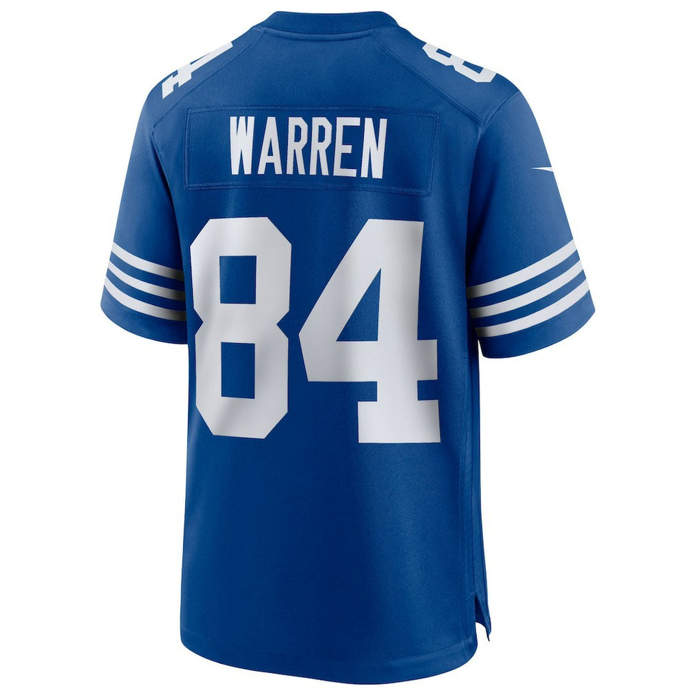 Tyler Warren Indianapolis Colts Alternate Game Jersey - Royal Jerseys