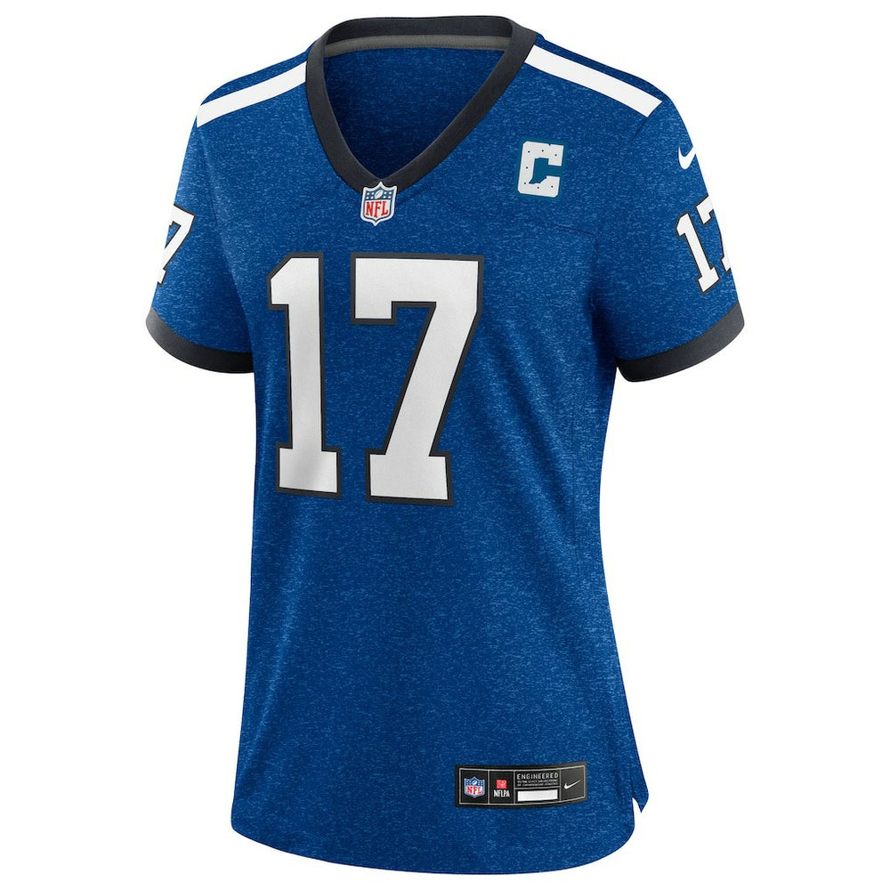 Daniel Jones Indianapolis Colts Women's Alternate 2 Indiana Nights Game Jersey - Heather Royal Jerseys