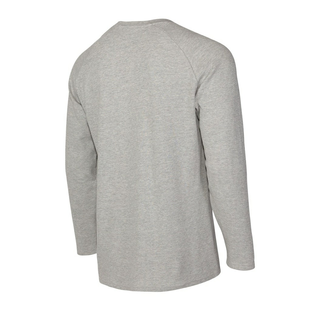 New York Knicks Concepts Sport Hawthorn Thermal Knit Long Sleeve Henley T-Shirt Gray