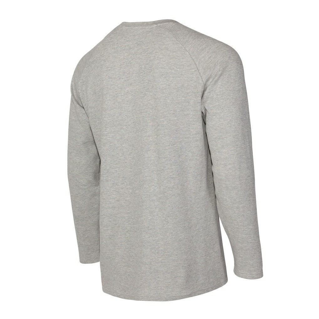 Denver Nuggets Concepts Sport Hawthorn Thermal Knit Long Sleeve Henley T-Shirt Gray