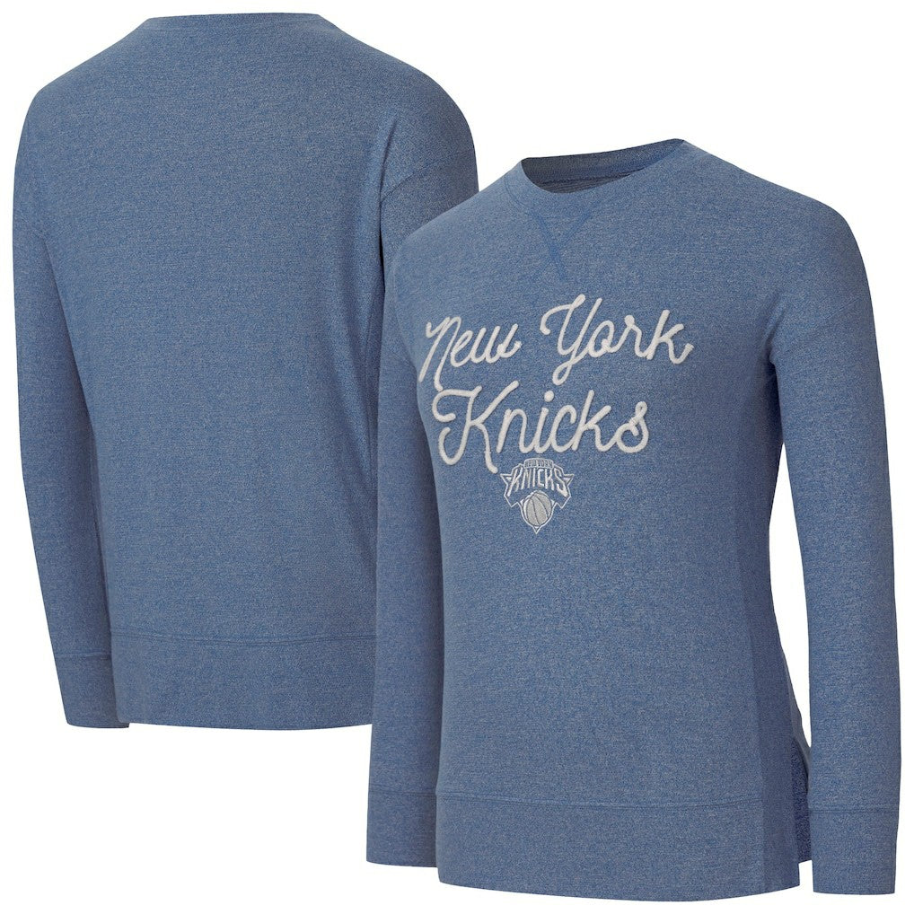 New York Knicks Concepts Sport Women's Rigor Long Sleeve Jersey T-Shirt Royal outlet