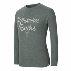 Milwaukee Bucks Concepts Sport Women's Rigor Long Sleeve Jersey T-Shirt Hunter Green