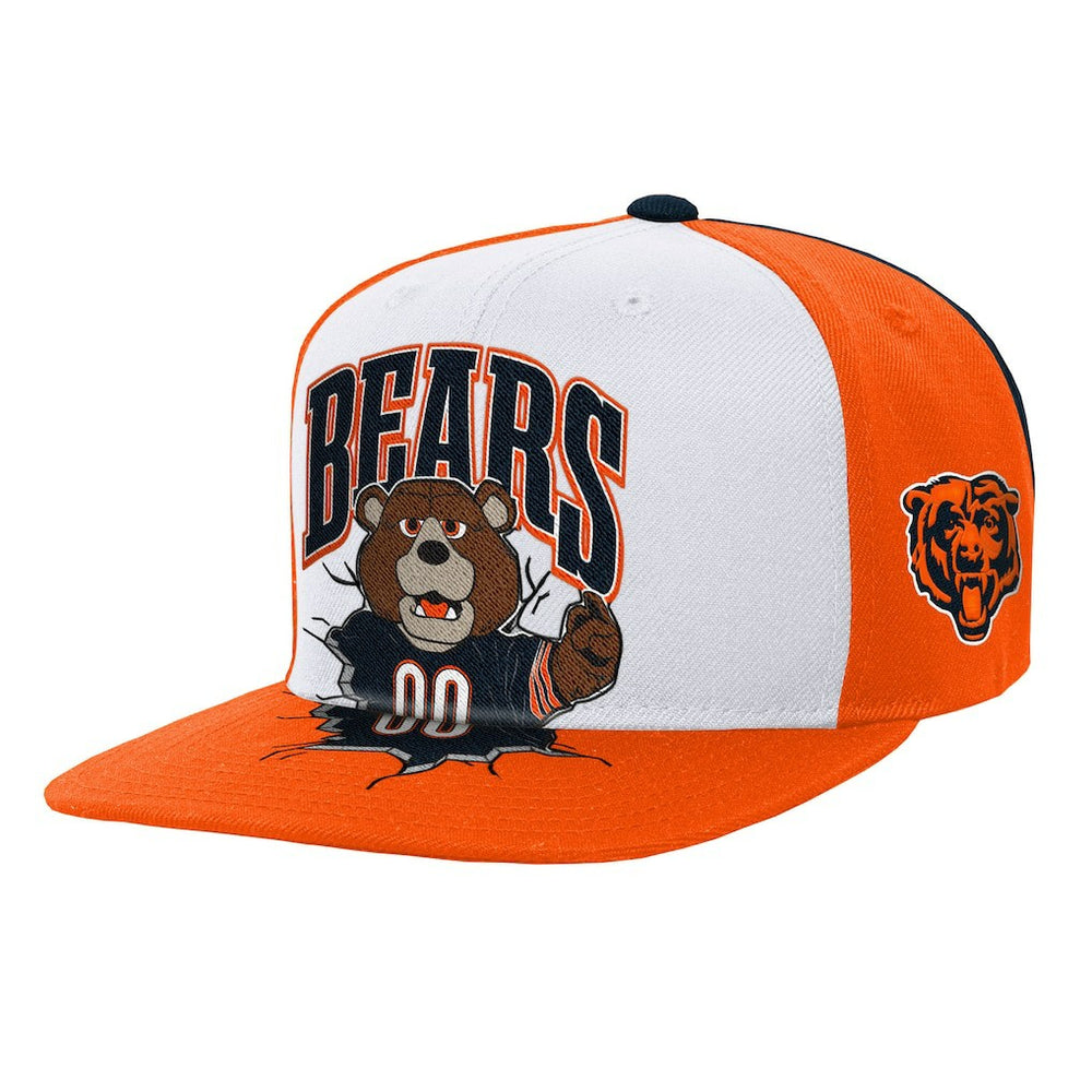 Chicago Bears Youth Team Mascot Snapback Hat - White Hats