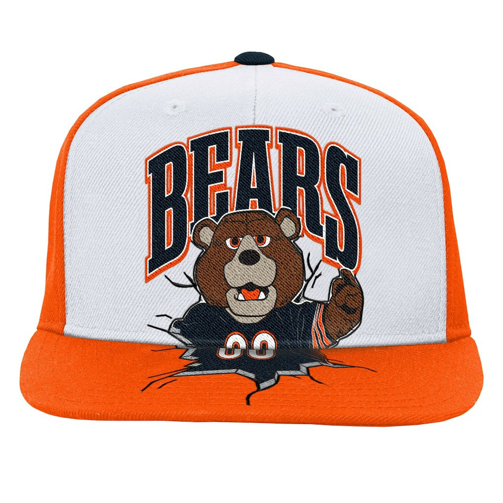 Chicago Bears Youth Team Mascot Snapback Hat - White Hats
