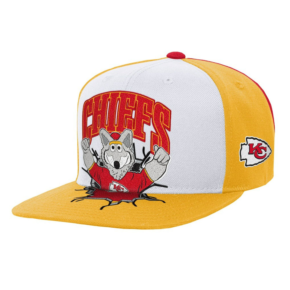 Kansas City Chiefs Youth Team Mascot Snapback Hat - White Hats