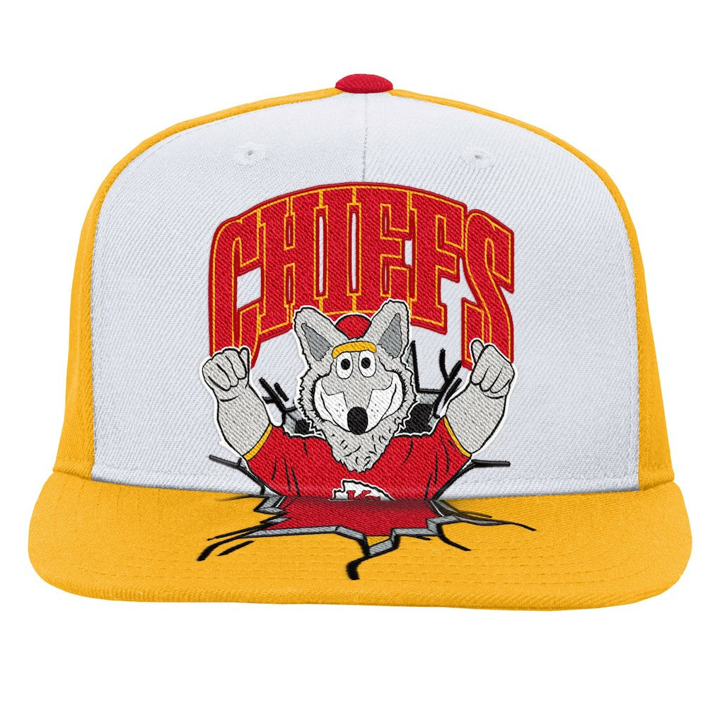 Kansas City Chiefs Youth Team Mascot Snapback Hat - White Hats