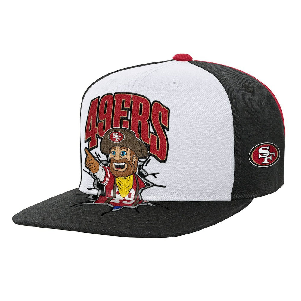 San Francisco 49ers Youth Team Mascot Snapback Hat - White Hats