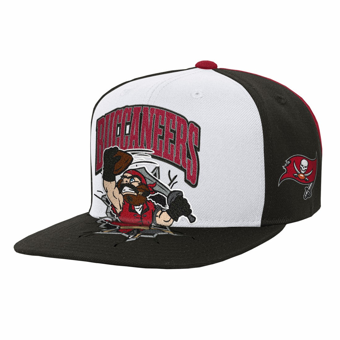 Tampa Bay Buccaneers Youth Team Mascot Snapback Hat - White Hats