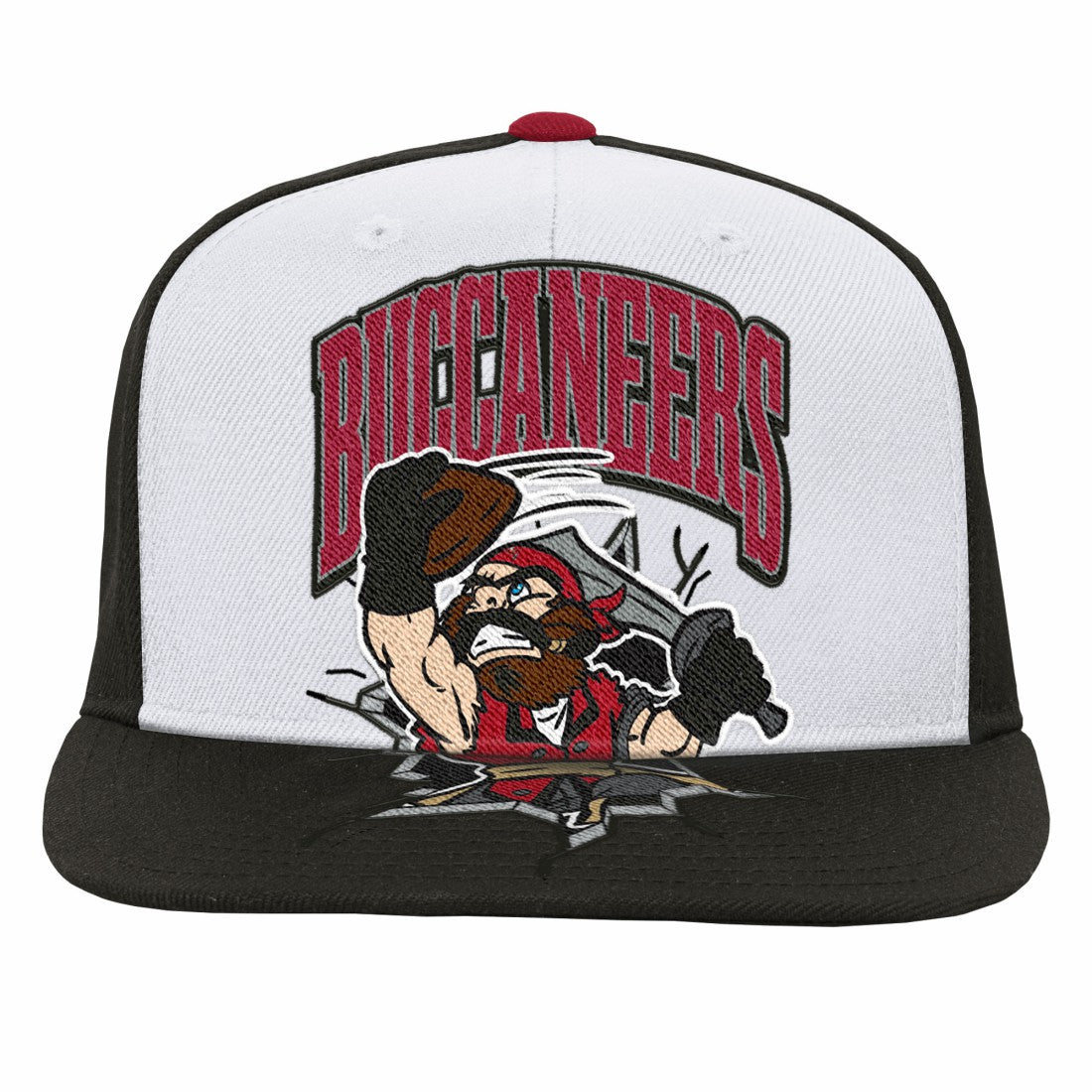 Tampa Bay Buccaneers Youth Team Mascot Snapback Hat - White Hats