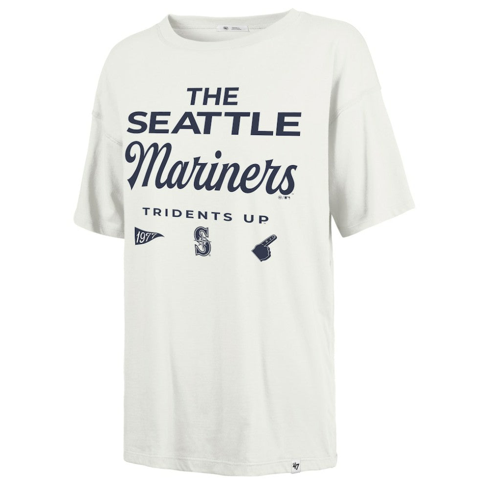 Seattle Mariners '47 Women's Show Off Boyfriend T-Shirt - White T-shirts