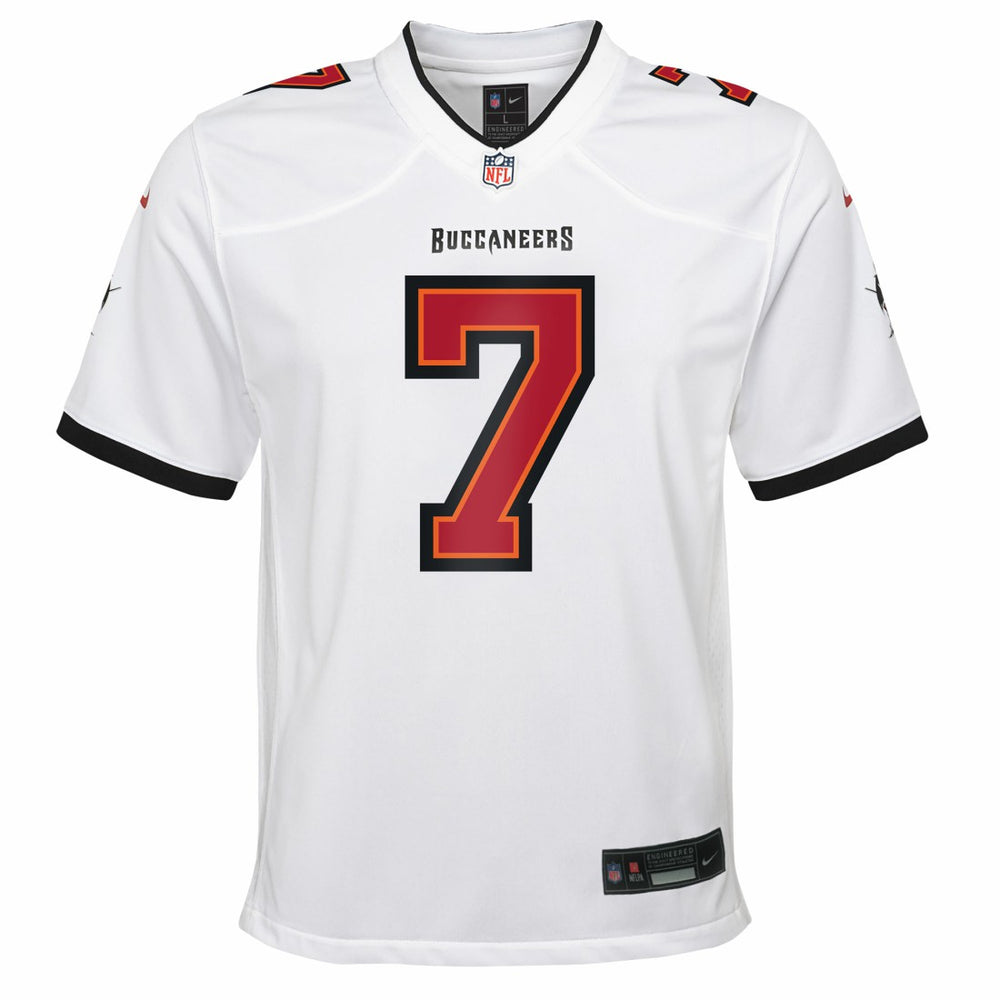 Bucky Irving Tampa Bay Buccaneers Youth White Game Jersey - White Jerseys