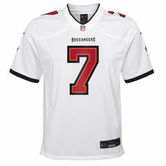 Bucky Irving Tampa Bay Buccaneers Youth White Game Jersey - White Jerseys