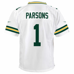 Micah Parsons Green Bay Packers Youth White Game Jersey - White Jerseys