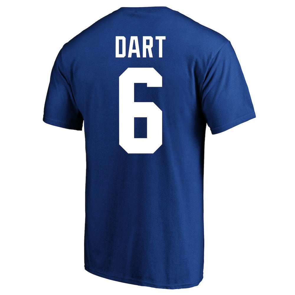 Jaxson Dart New York Giants Big & Tall Player Name & Number T-Shirt - Royal T-shirts