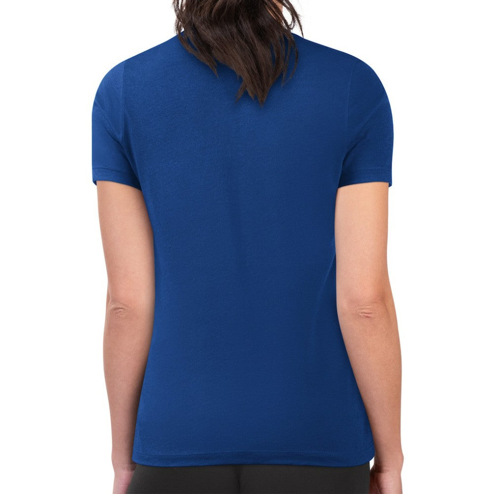 New York Islanders G-III 4Her by Carl Banks Women's Super-Slim Lightweight Pinstripe Circle Graphic T-Shirt - Royal | US 203505365