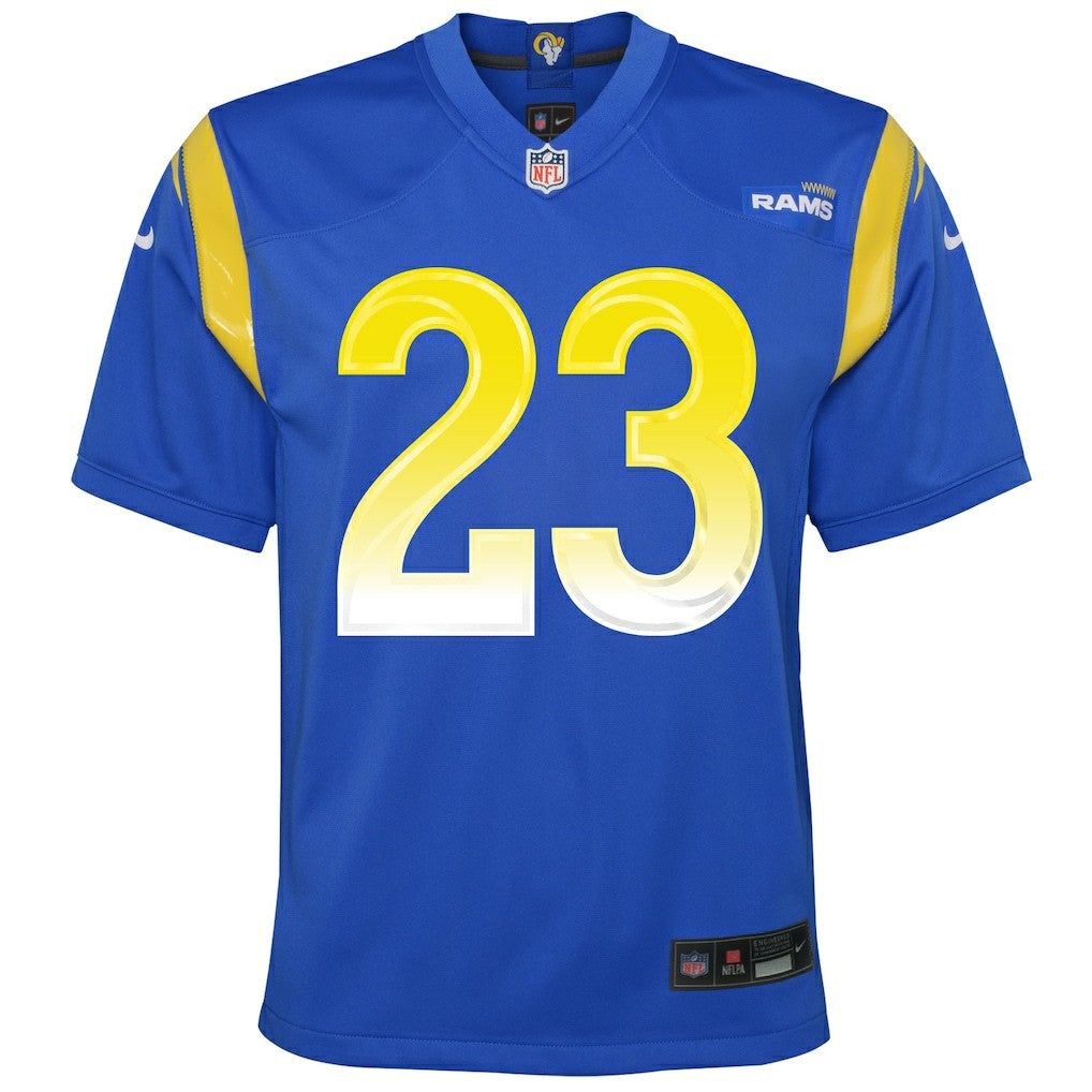 Kyren Williams Los Angeles Rams Youth Team Game Jersey - Royal Jerseys