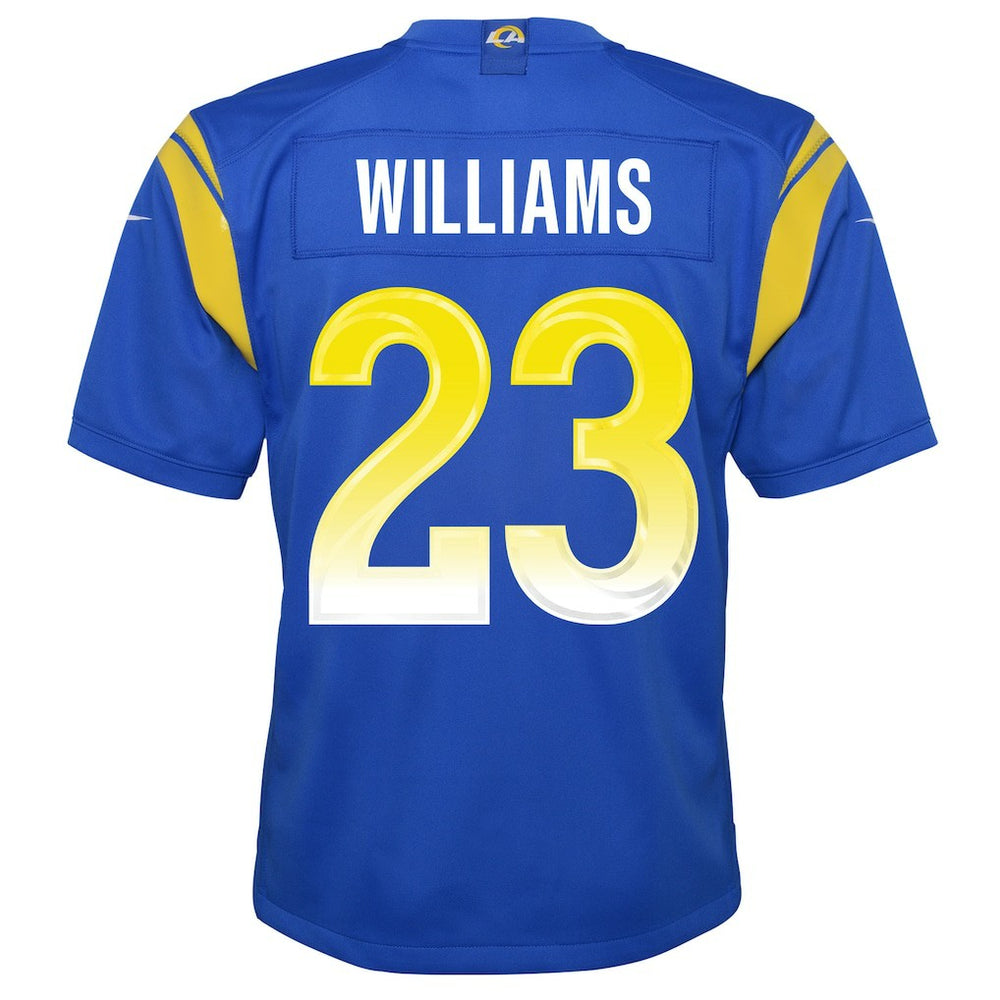 Kyren Williams Los Angeles Rams Youth Team Game Jersey - Royal Jerseys