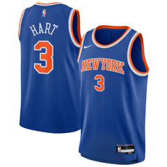 Josh Hart New York Knicks Youth Swingman Jersey Icon Edition Blue - Nike