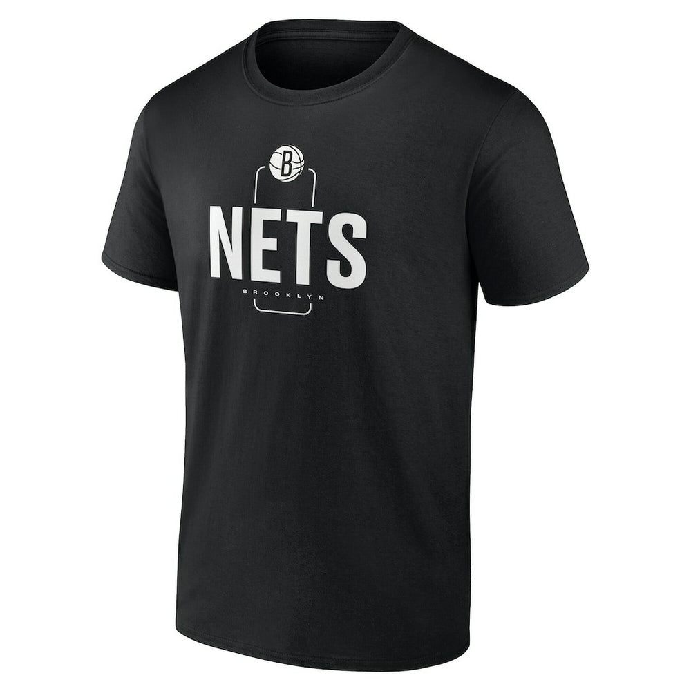 Brooklyn Nets Center Court Name & Number Custom T-Shirt Black outlet
