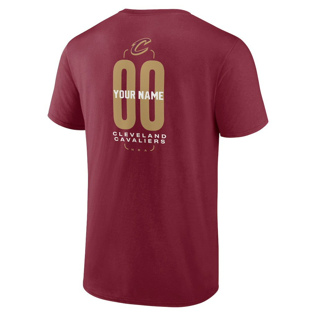 Cleveland Cavaliers Center Court Name & Number Custom T-Shirt Wine outlet