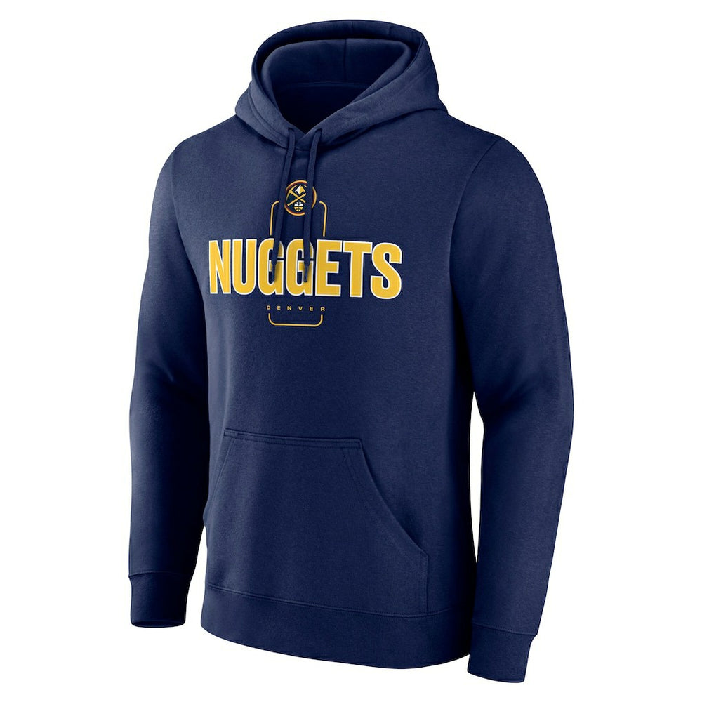 Denver Nuggets Center Court Name & Number Custom Hoodie Navy