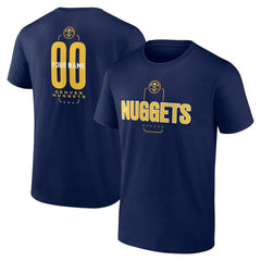 Denver Nuggets Center Court Name & Number Custom T-Shirt Navy outlet
