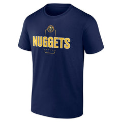 Denver Nuggets Center Court Name & Number Custom T-Shirt Navy outlet