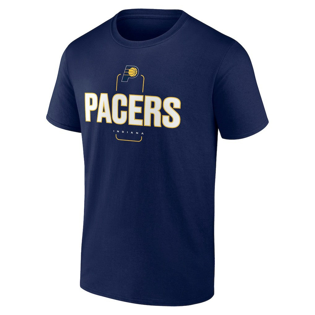 Indiana Pacers Center Court Name & Number Custom T-Shirt Navy