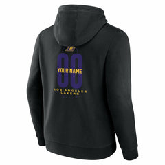 Los Angeles Lakers Center Court Name & Number Custom Hoodie Black outlet