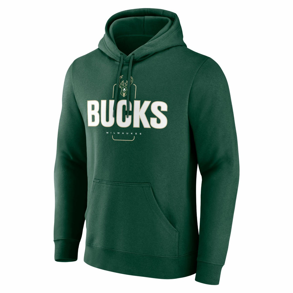Milwaukee Bucks Center Court Name & Number Custom Hoodie Hunter Green outlet